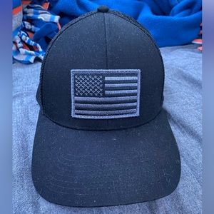 Black American Flag Trucker Hat